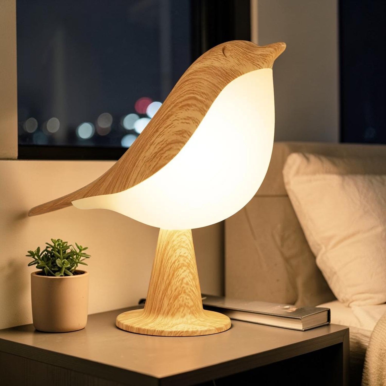 The Bird Table Lamp with Touch Control - Solara
