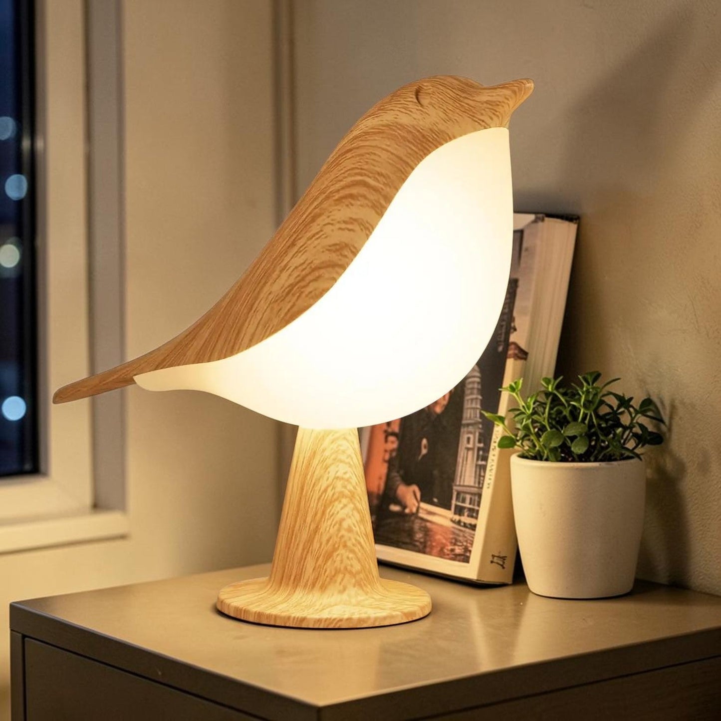 The Bird Table Lamp with Touch Control - Solara